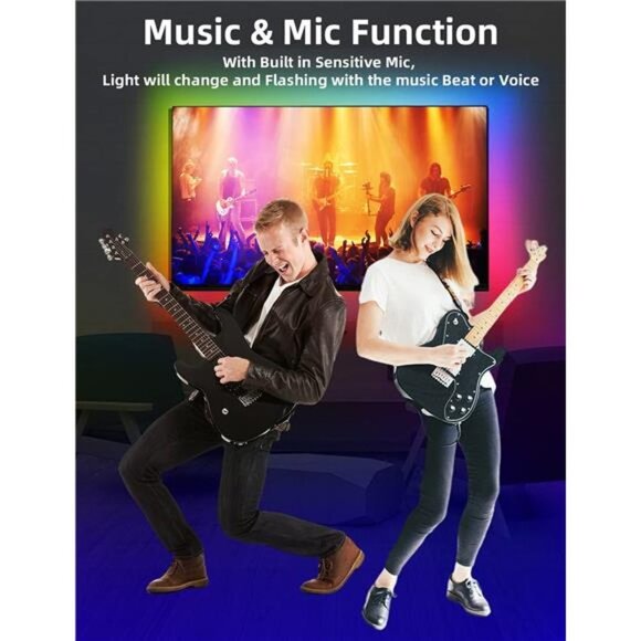 LED Lights for TV, 9.8FT Led Backlight TV Lights RGB Led TV Lights for 32-60inch - Picture 3 of 6